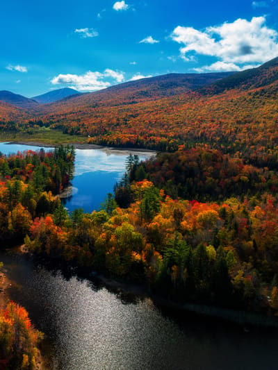 aerial-view-of-lake-in-vermont
